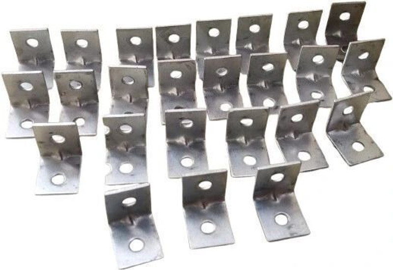 ADISON 25-Pack 2cmx2cm Right Angle Brackets,Standard Wall,Stainless Steel Lpatti Hose Brackets