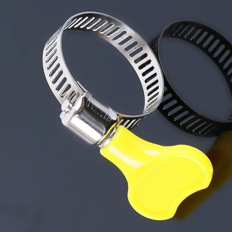 Leafly Strong Plastic Key Type and Adjustable Hose Pipe Clamps 13-22.5mm (5 Clamps) Hose Clamps