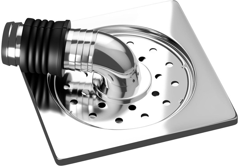 Goeka 5-Inch Washing Machine Outlet Pipe Connector with SS Square Grating, Leak-Proof Hose Connector