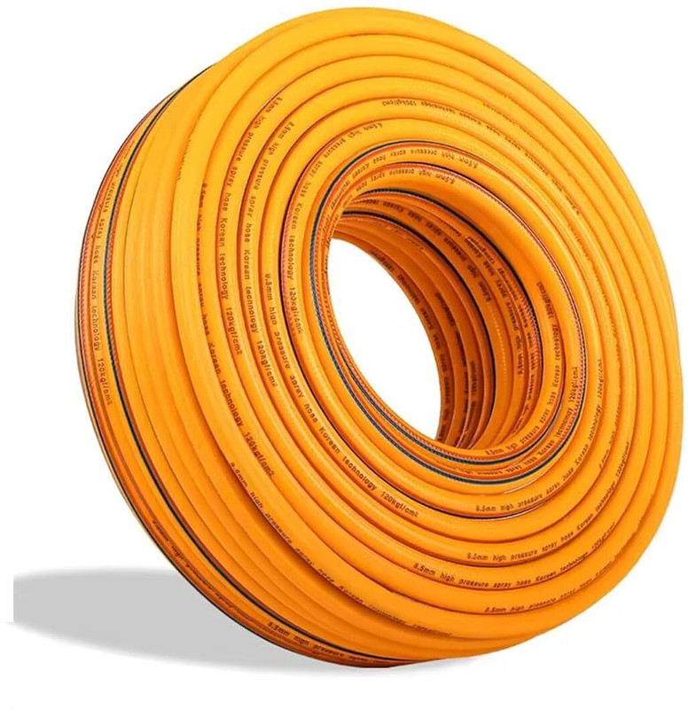 LABDHI SPRAYER 8.5MM 50 Meter Heavy Duty 5 Layered PVC High Pressure Hose Pipe Hose Pipe(50 m)