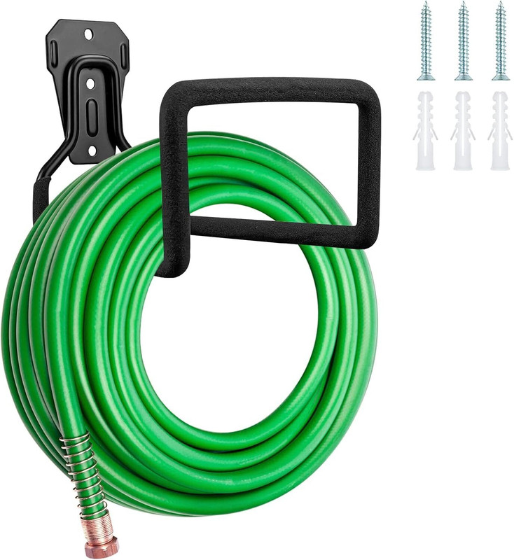 BHAVRUTT Heavy Duty Garden Hose Reel Water Hose Holder garden hose hanger wall mounted Garden Hose Stand
