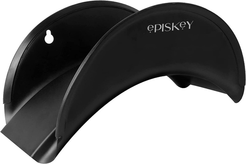 Episkey Hose Hanger, Wall-Mounted Metal Hose Holder, Anti-Corrosive Hose Bracket (Black) Garden Hose Stand