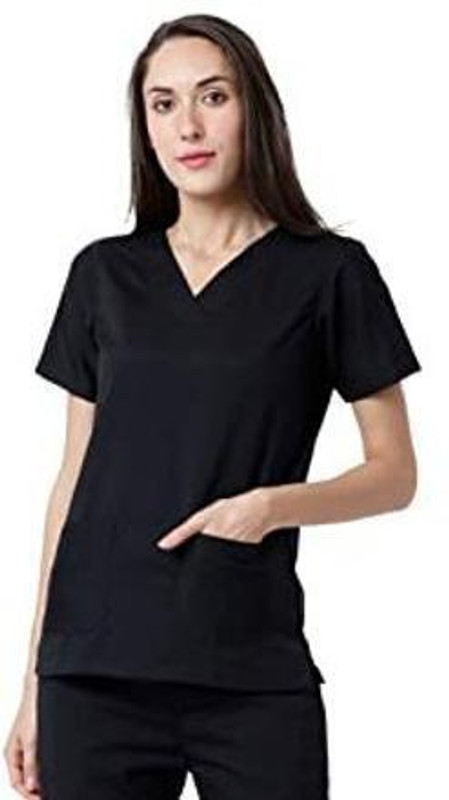 Vidhyasa Unisex Scrub Suit for Surgeons Doctors Nurses Pant, Shirt Hospital Scrub(Black2 XXL)