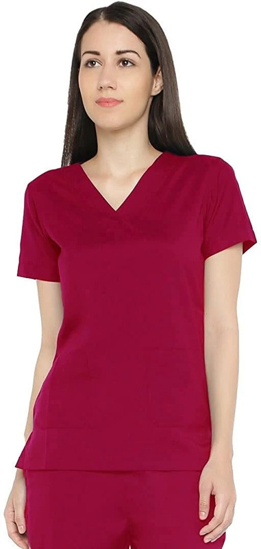 SEEMESH UNISEX HOSPITAL SCRUB SUIT SET (KURTA & PAYZAMA) PURPLE LARGE Shirt, Pant Hospital Scrub(PURPLE L)