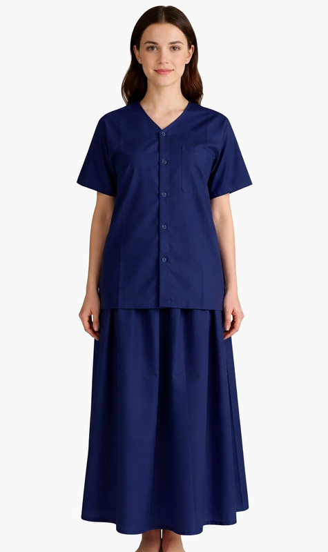 RASH FASHION Blue line Pant, Shirt Hospital Scrub(Blue line XXXL)