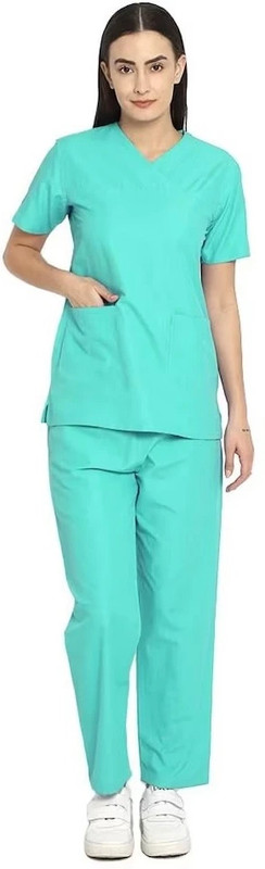 SEEMESH UNISEX HOSPITAL SCRUB SUIT SET (KURTA & PAYZAMA) DARK BLUE DOUBLE EXCEL Shirt, Pant Hospital Scrub(DARK BLUE XXL)