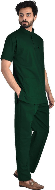 DENIMEN DC-GRBC-XXL Pant, Shirt Hospital Scrub(Dark Green XXL)