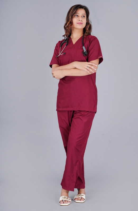 SMC hospital scrub suit for doctors Pant, Shirt Hospital Scrub(GREEN S)