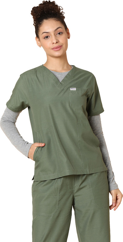 KNYA New Gen Pant, Shirt Hospital Scrub(Olive M)