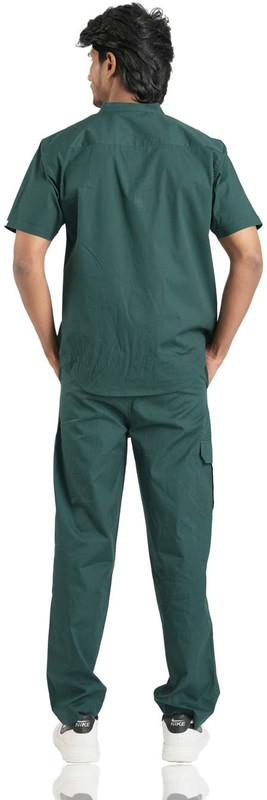 HyCom Hunter Green Shirt, Pant Hospital Scrub(Hunter Green XXL)