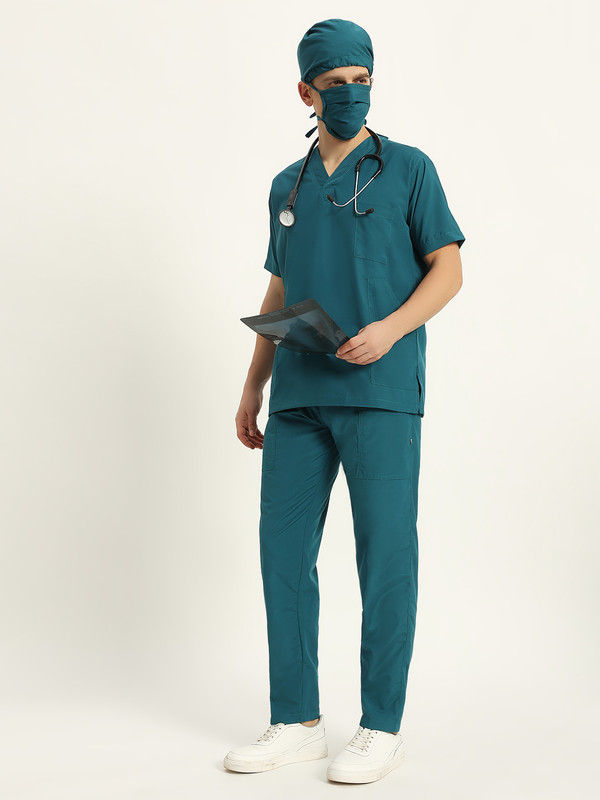 LATHIYA UNIFORM SCRUB SUIT MOR-PICHH HALF SLEAVE Shirt, Pant Hospital Scrub(MOR-PICHH XXL)