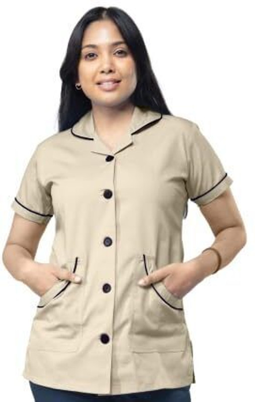 Uniform Craft NTT02-BGNB-XL Shirt Hospital Scrub(Beige XL)