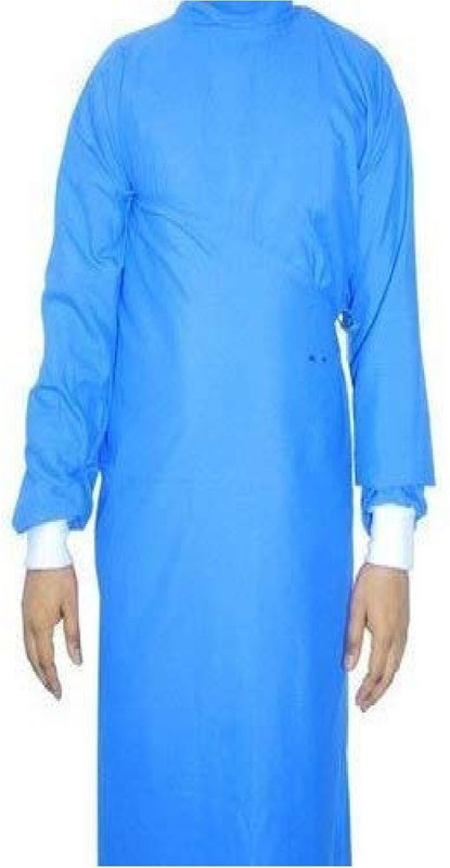 Jetflon Surgical Gown Medical Disposable Surgeons, Doctors, Nurses Hospitals, Pack of 2 Gown Hospital Scrub(Blue Free)