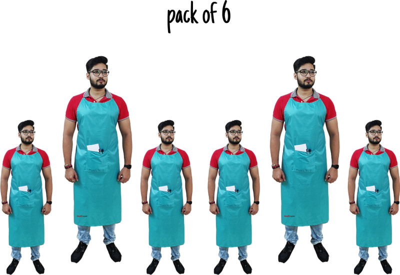 health mark Apron (With Pocket) for Medical, Hospital & House(Water Proof) Gown Hospital Scrub(Green Free)