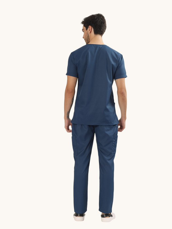 nextZ HC1003M.13L Pant, Shirt Hospital Scrub(Midnight Blue L)