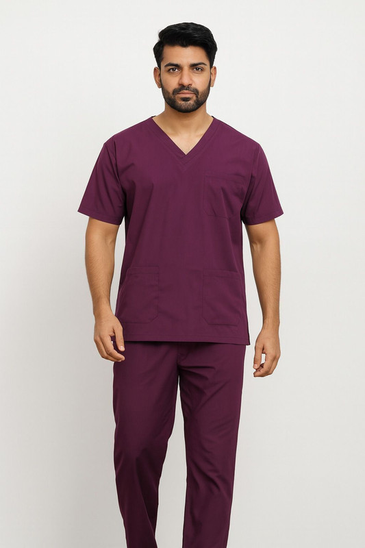Medtech Uniform MU2SSFWPXLP1 Shirt Hospital Scrub(Purple XL)