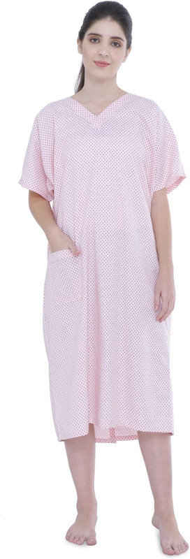 Uniform Craft Soft Finish Back Open Patient Gown (XXL, Plum) Gown Hospital Scrub(Plum XXL)