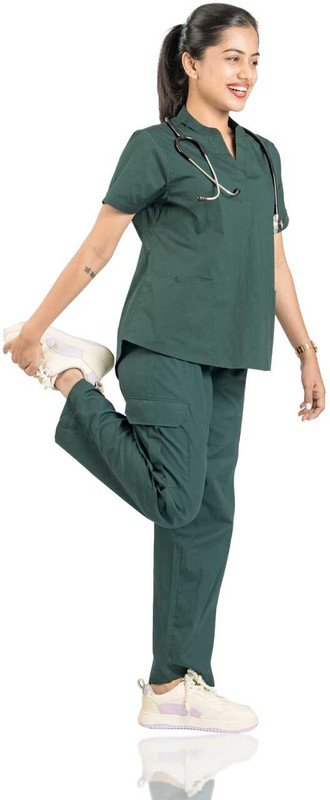 HyCom FLEXI-W Shirt, Pant Hospital Scrub(Ceil Blue XL)