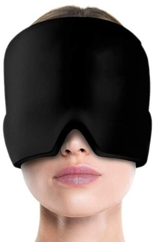 ELANFLY Migraine Ice Head Wrap,Headache Relief Hat&Migraine Cap Cold(1 ml)