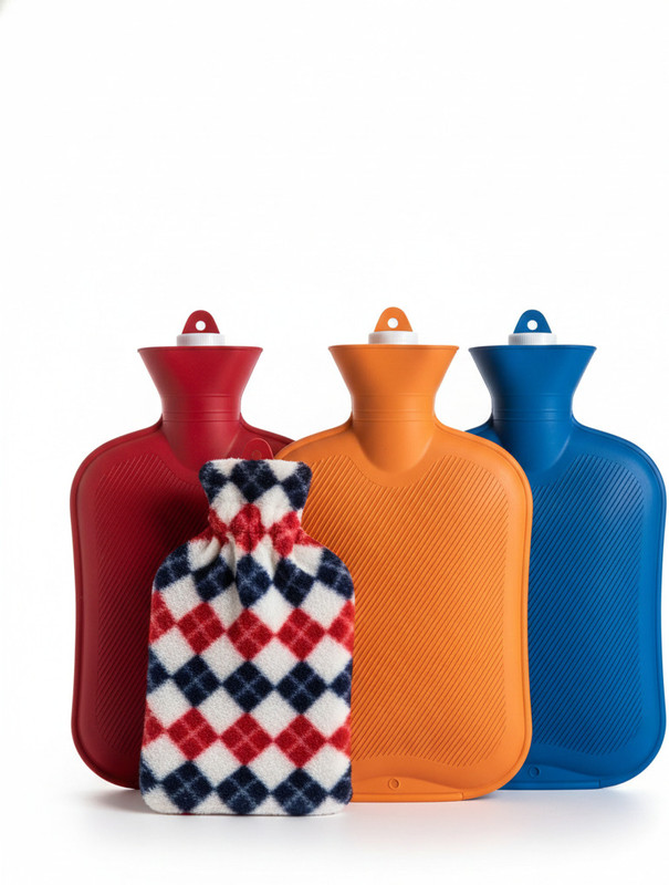 Bos Medicare Surgical Multicolor hwb-2l hot water bag fleece cover 2l Rubber Hot water bag with Fleece Cover 2 L Hot Water Bag(Multicolor)