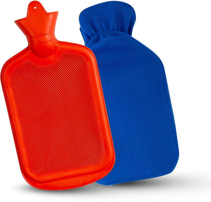 HARITACK Hot Water Bottle Rubber Bag With Cover Pain Relief Heating Pads Menstrual Cramps Warm Bed Heater Rubber Pouch Soft Fleece Cover Period Pain Heat Therapy Compress 2000 ml Hot Water Bag(Multicolor)