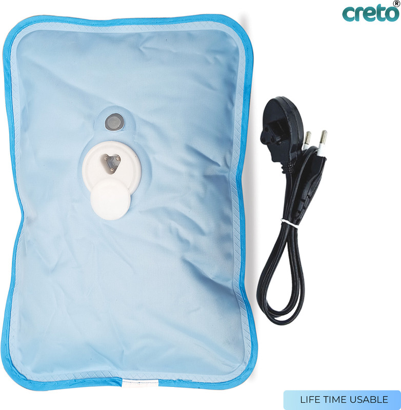 CRETO Cordless Warm Heat-Pouch Heating Bag Pain Reliever Electric 1 L Hot Water Bag(Multicolor)