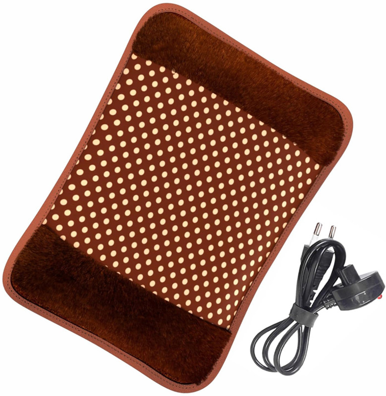 Da Novira Electric Velvet Hot Water Bag with Pocket for Winters/Pain Relief & Heat Therapy Electrical 1 L Hot Water Bag(Multicolor)