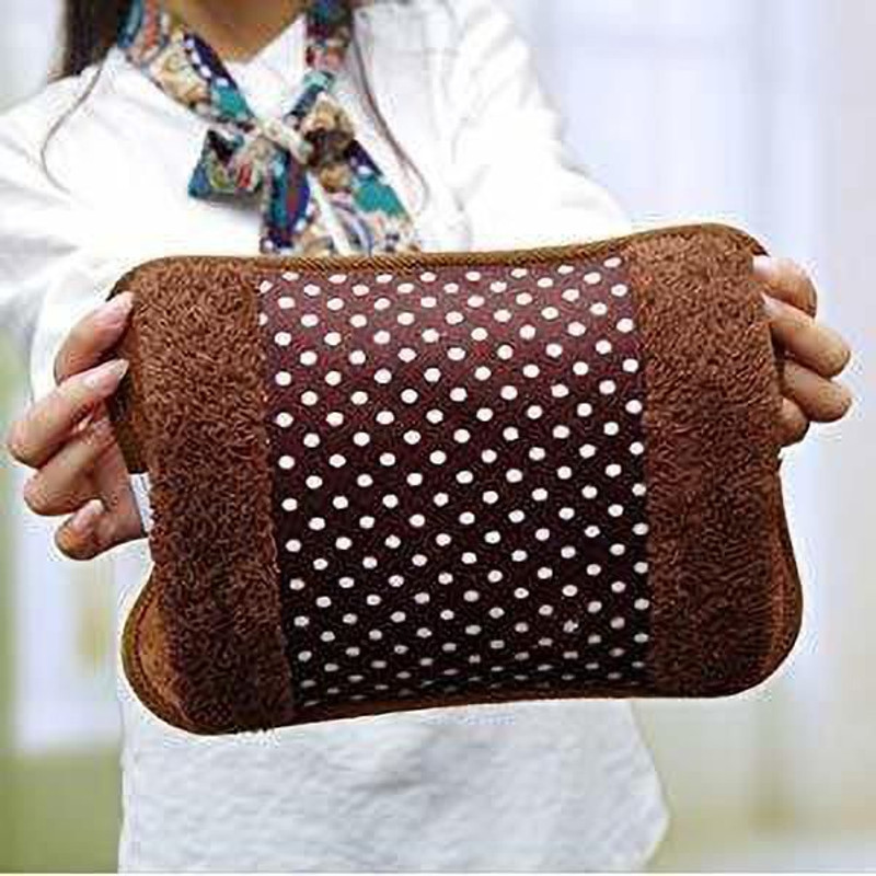 HotMate Hot Water Bags for pain relie Velvet heating pad. 1000 L Hot Water Bag(Brown)