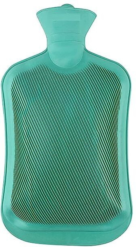 CRESCENT Premium Non-Electric Rubber Hot Water Bag for Periods, Back,Stomach Pain Relief Non-Electric 2000 ml Hot Water Bag(White)