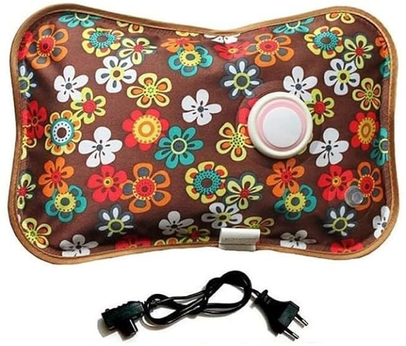 CRESCENT Electric thermal Heating Pad Hot Water Bag for Periods,Back,Stomach Pain Relief Electrical 1000 ml Hot Water Bag(Multicolor)