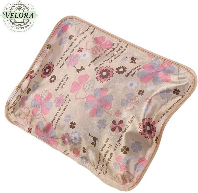 VELORA Soft and Durable Heat Pouch for Cramps, Back Pain, Muscle Aches & Winter Comfort Electrical 1 L Hot Water Bag(Multicolor)