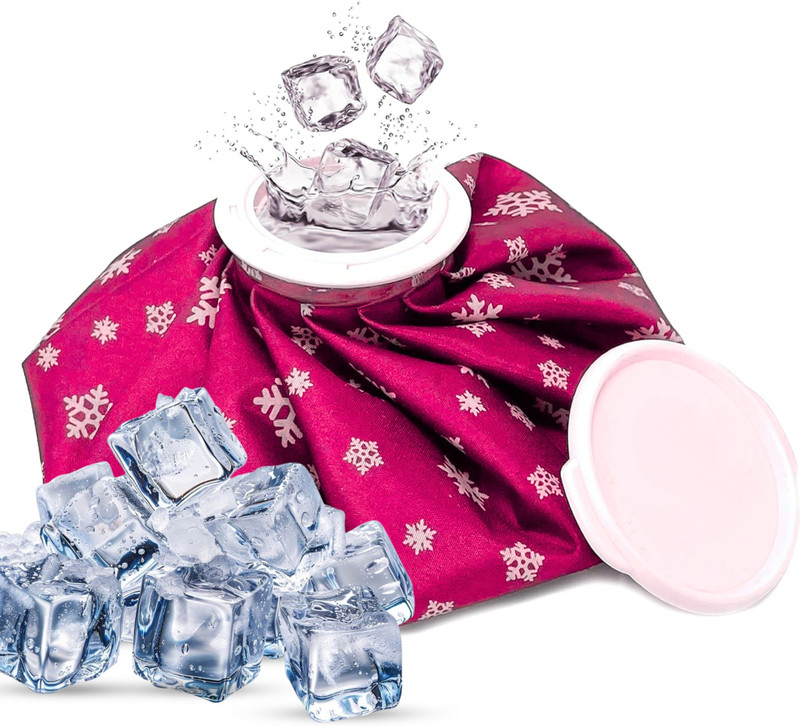 Tick Mark 9inch Reusable Ice Bag for Hot & Cold Therapy Pain Relief Compress Pack Non Electrical Bag 100 ml Hot Water Bag(Multicolor)