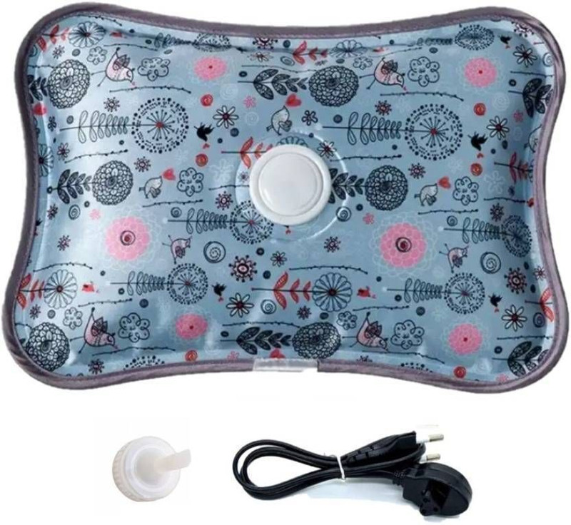 VELORA Electric Hot Water Bag with Auto power Cut-off for Pain Relief Warm Bag Electrical 1 L Hot Water Bag(Multicolor)
