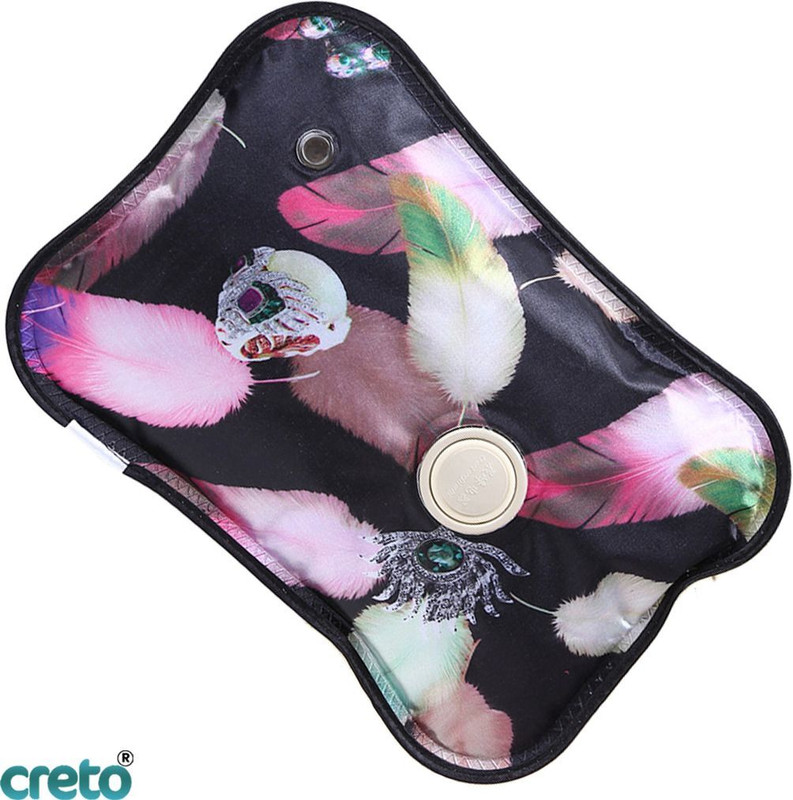 CRETO Rechargeable Heat Pad Gel Filled Delux Electric 1 L Hot Water Bag(Multicolor)