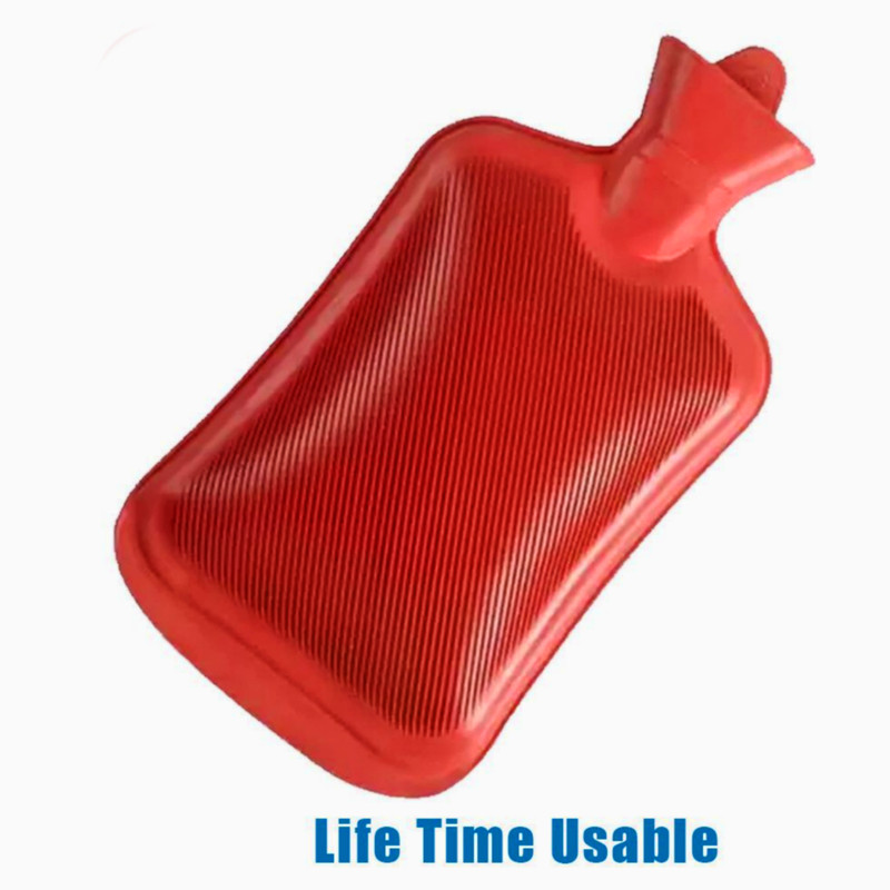 CRETO Classic Heating Hot Water Rubber| Non Electric 2 L Hot Water Bag(Blue)