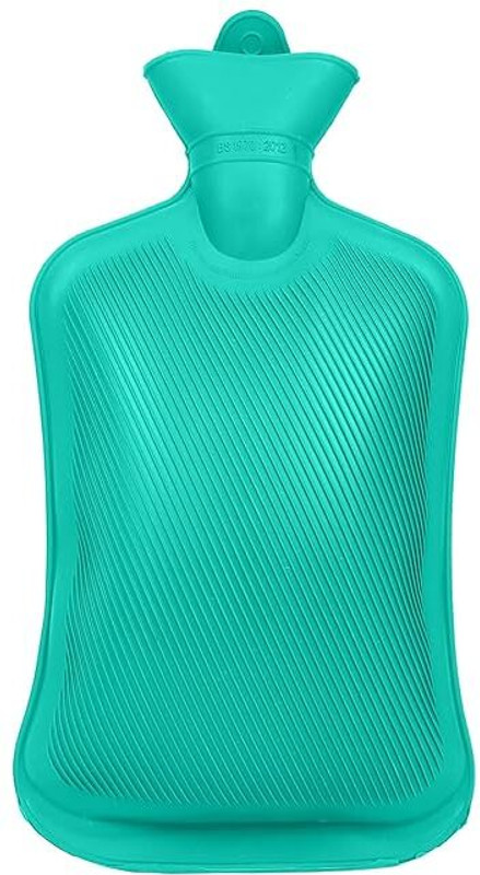 MEDIGROW Pain Relief Backpain Stomach pain Periods Cramps Rubber Hot Bag RB-4 Non-electrical 2 L Hot Water Bag(Green)