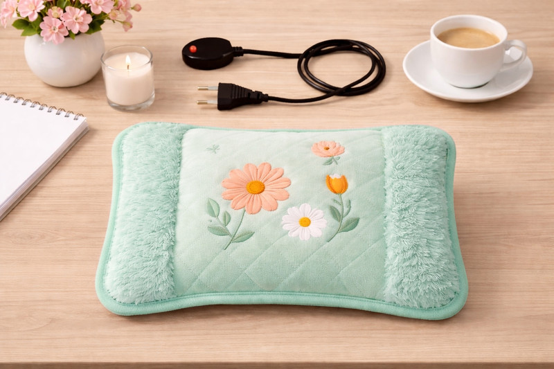 DR. SRADISH Electric Hot Water Bag Heating Pad for Pain Relief | Rechargeable Heat Pad Pain Period Pain, Back Pain, Knee Pain & Winter Warmth Multi color Assorted Design 900 ml Hot Water Bag(Multicolor)
