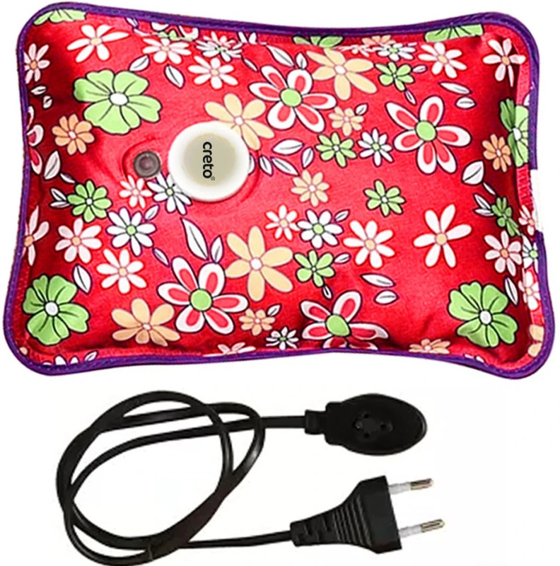 CRETO Pain Reliever Electrical Liquid Filled Heating Electric 1 L Hot Water Bag(Multicolor)
