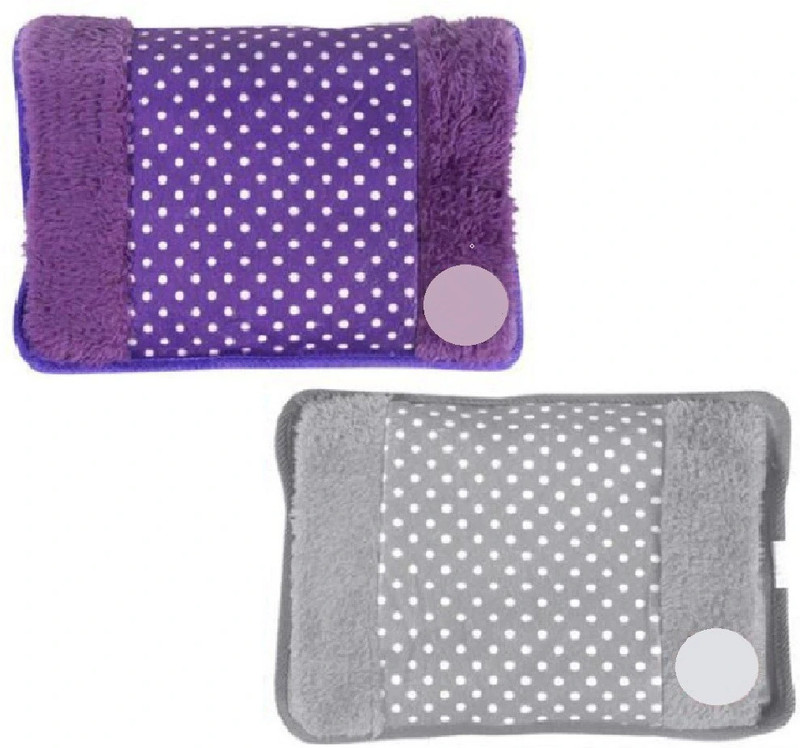 Nikhat Best Comfort Velvet Fur Pocket Heat Gel Pad Electric 1 L Hot Water Bag(Multicolor)