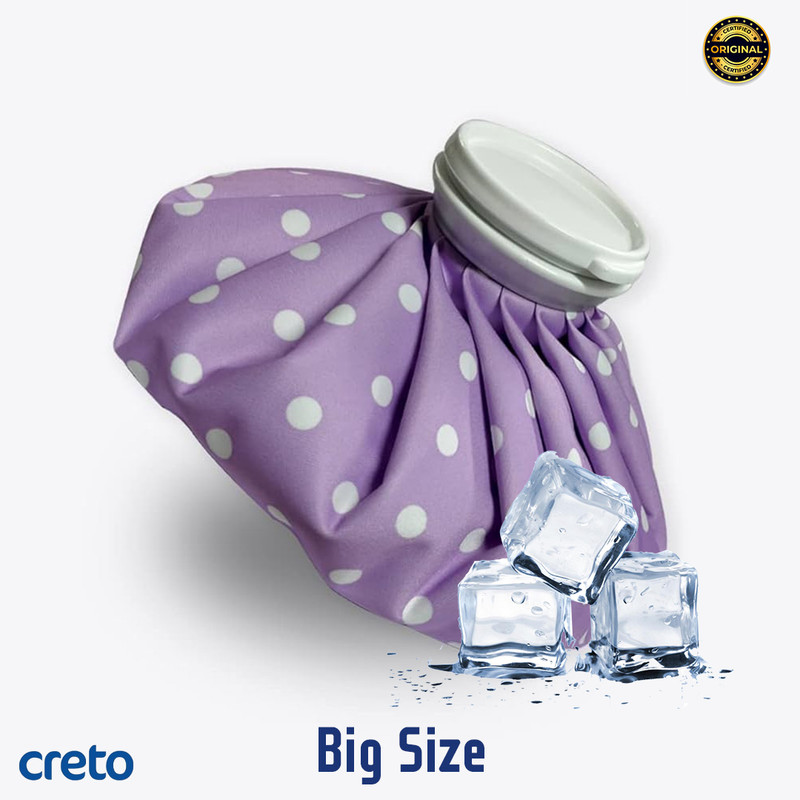 CRETO New Ice bag for Pain Relief 9inch Cold Water Bag Hot & Cold Pack 500 ml Hot Water Bag(Multicolor)