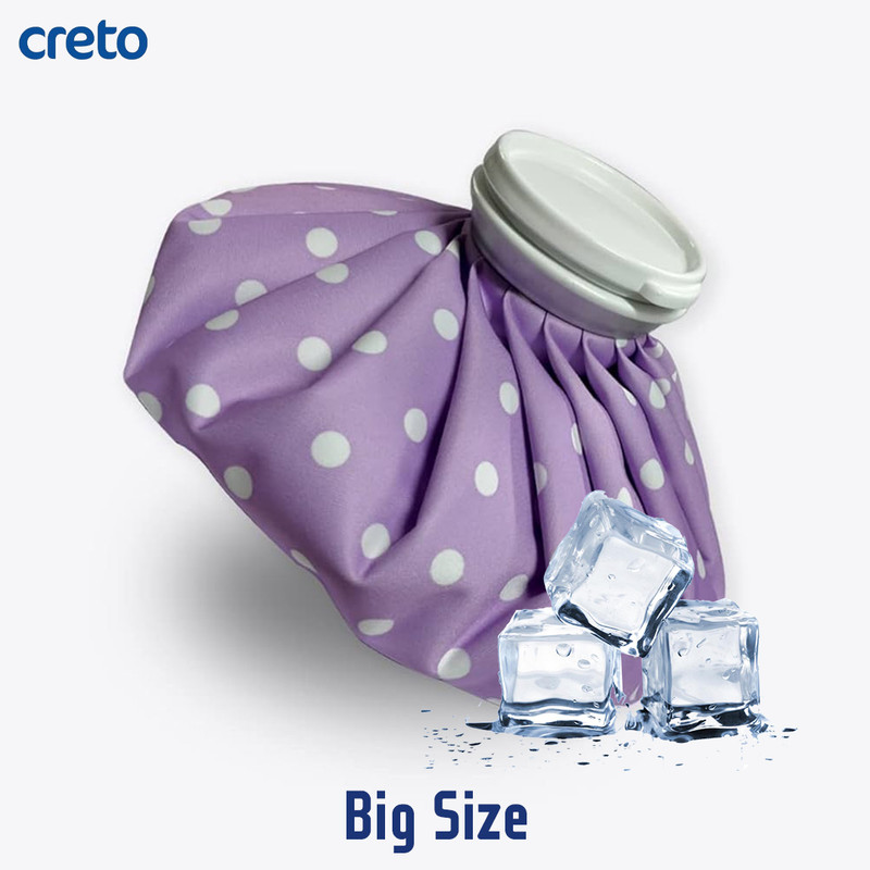CRETO New Pain Reliever 9Inch Hot & Cold Pack Ice Bag Hot & Cold Pack 1 L Hot Water Bag(Multicolor)