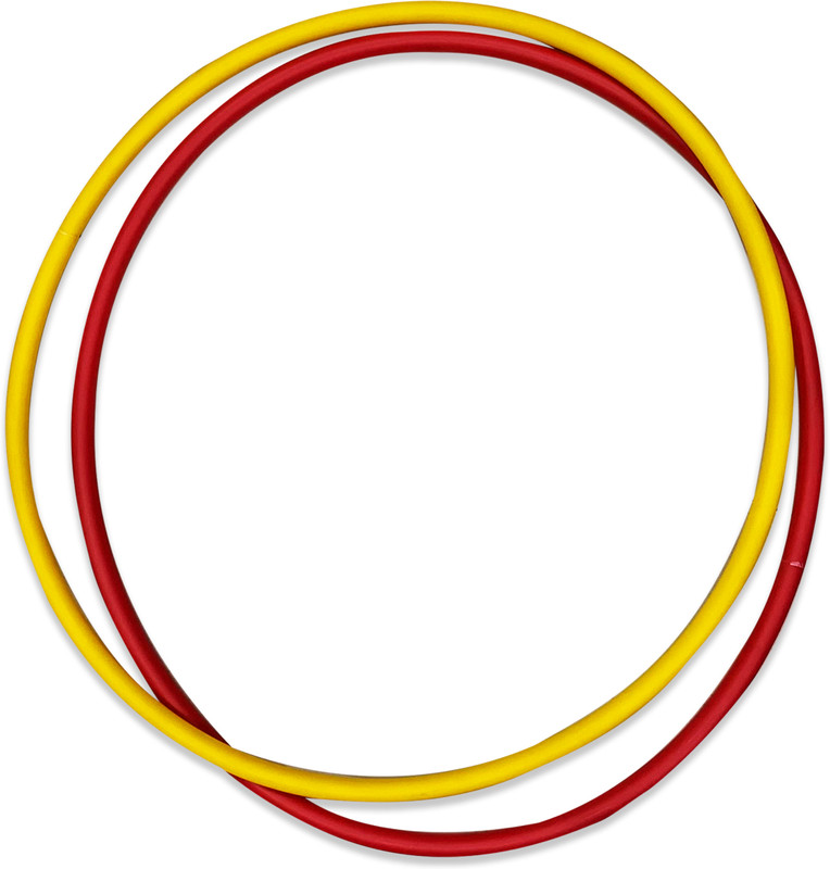 LYGER 24+30inch Plastic Kids & Adults Hoops Exercise Equipment Rings for Sports- 4Pc Hula Hoop(Diameter - 30 cm)