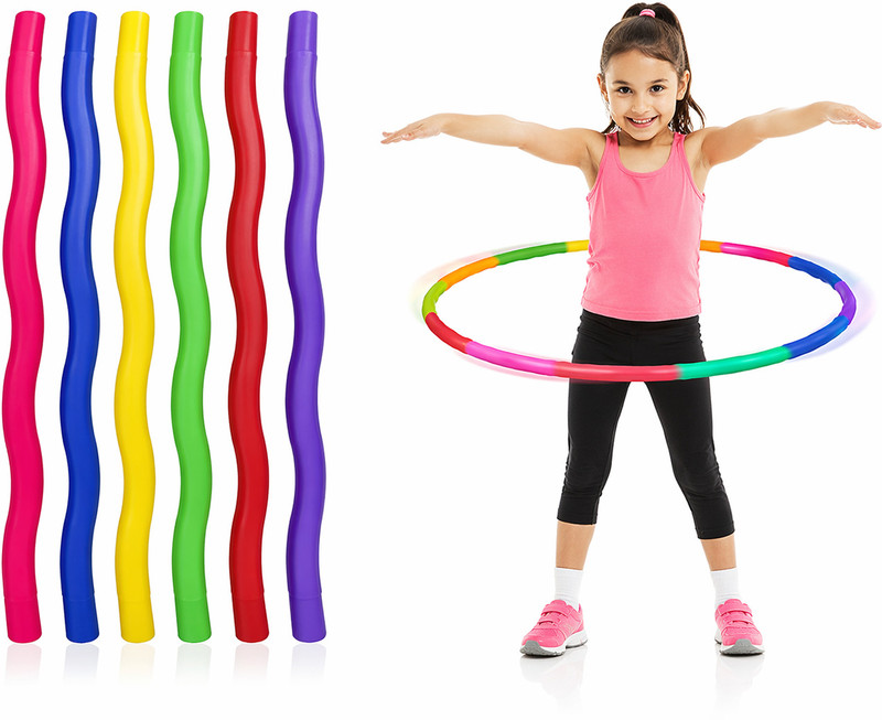 SSPORTSHUB Multi Color Detachable Hula Hoop for Kids Adults Fitness Exercise Ring Hula Hoop(Diameter - 100 cm)