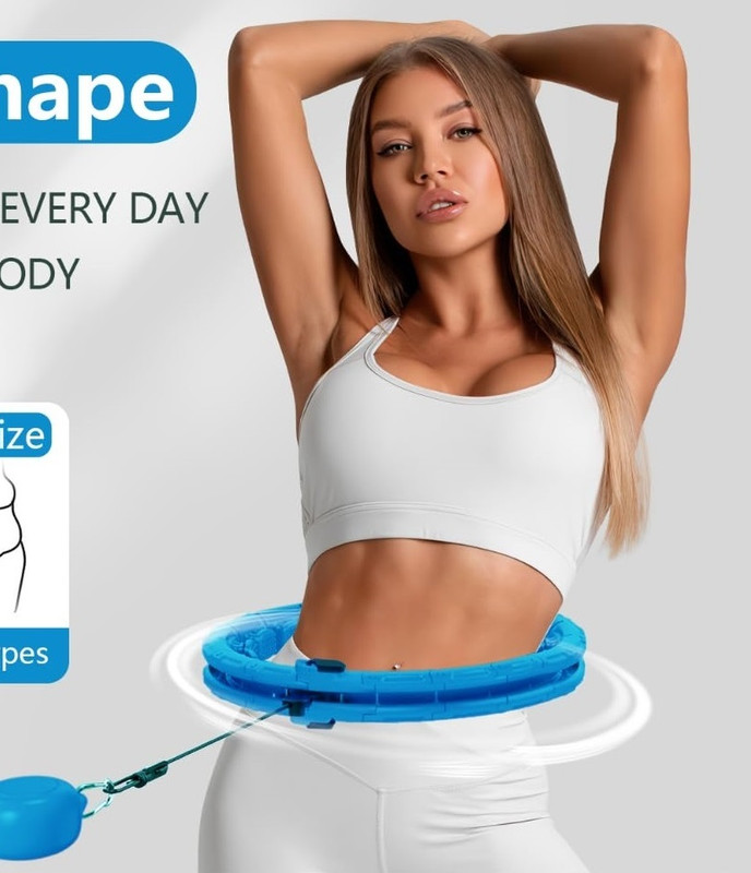 Trishaan Comfort-Fit Smart Waist Slimming Hoop with Rolling Weight Hula Hoop(Diameter - 130 cm)