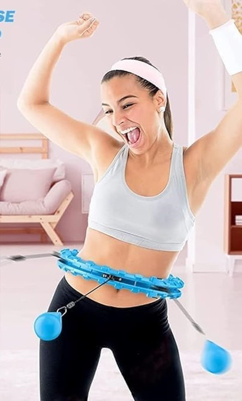 Trishaan 30-Minute Cardio Smart Hula Hoop for Busy Lifestyles Hula Hoop(Diameter - 130 cm)