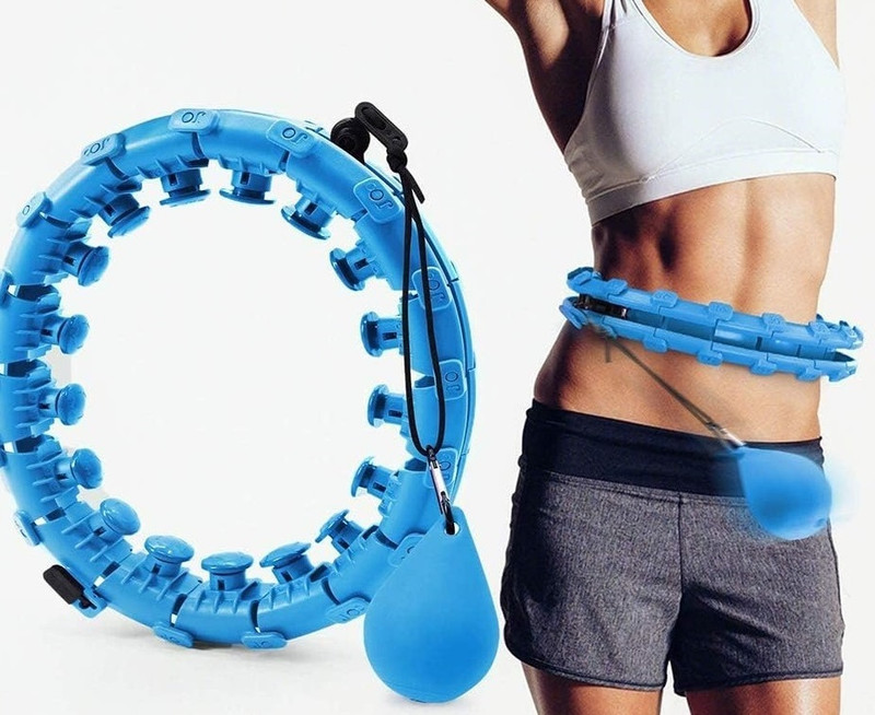 Trishaan 24-Link Adjustable Fitness Ring for Adults Hula Hoop(Diameter - 130 cm)
