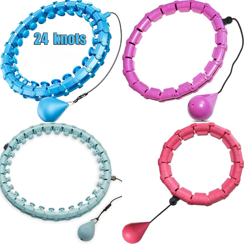 PORMONO Fitness Weight Loss Hula Hoop Purple Blue Pink Multicolor Hula Hoop(Diameter - 110 cm)