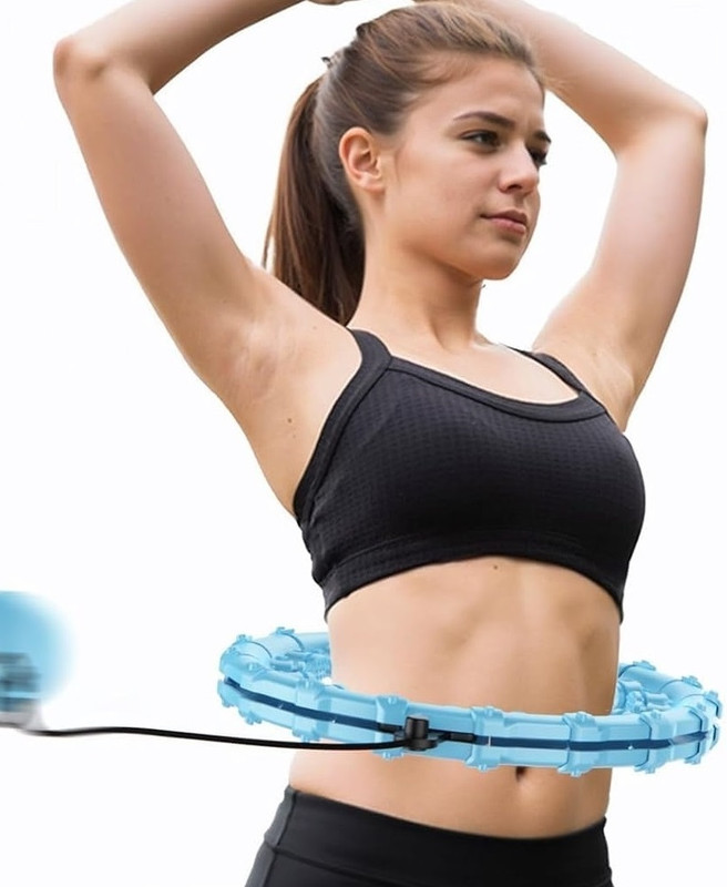 Trishaan 2-in-1 Fitness Massage Smart Hula Hoop for Waist Slimming Hula Hoop(Diameter - 105 cm)
