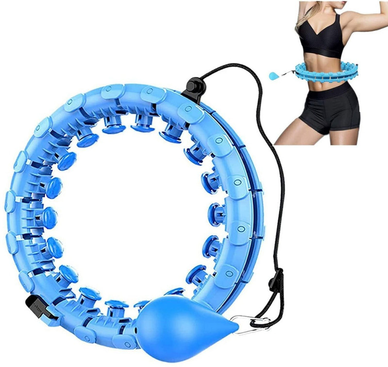 MILICRYSTAL FitSpin Pro Smart Weighted Hula Hoop (MULTICOLOR)(PACK OF 1) Hula Hoop(Diameter - 65 cm)
