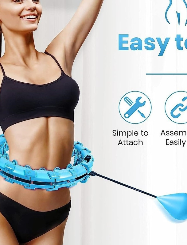 Trishaan Weighted Hula Hoop for Beginners – No-Fall Fitness Hoop Hula Hoop(Diameter - 130 cm)